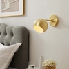 Chalice 4" Swing-Arm Metal Wall Sconce in Satin Brass