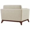 Chance Upholstered Fabric Armchair in Beige