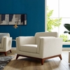Chance Upholstered Fabric Armchair in Beige
