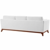 Chance Upholstered Fabric Sofa in White