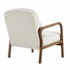 Charlie Boucle Upholstered Armchair in Ivory