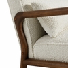 Charlie Boucle Upholstered Armchair in Ivory