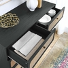 Chaucer 6-Drawer Compact Dresser in Black