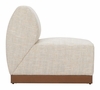 Christy Armless Chair in Beige