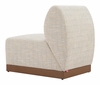 Christy Armless Chair in Beige