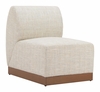 Christy Armless Chair in Beige
