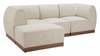 Christy Armless Chair in Beige