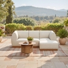 Christy Armless Chair in Beige