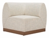 Christy Corner Chair in Beige