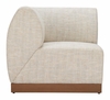 Christy Corner Chair in Beige