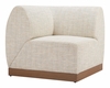 Christy Corner Chair in Beige