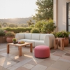 Christy Corner Chair in Beige