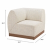 Christy Corner Chair in Beige