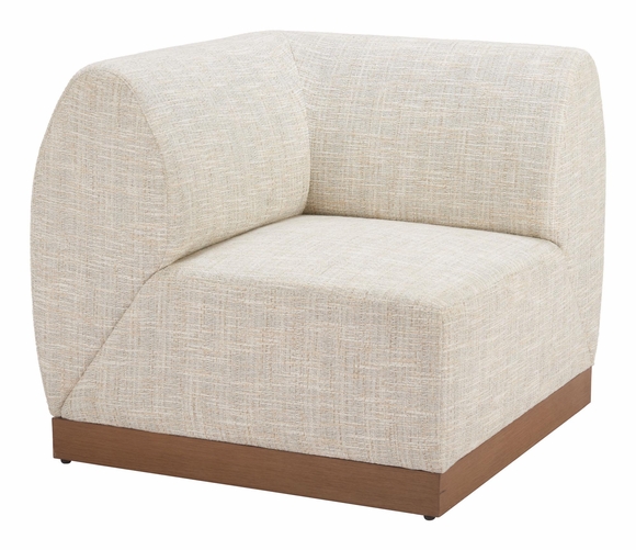 Christy Corner Chair in Beige
