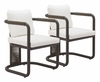 Ciel Dining Chair Set of 2 in Ivory
