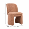 Citrine Dining Chair Set of 2 in Biscuit Brown