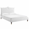 Clara Performance Velvet Queen Platform Bed-MOD-6593