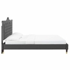 Clara Performance Velvet Queen Platform Bed-MOD-6593