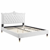 Clara Performance Velvet Queen Platform Bed-MOD-6593