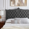 Clara Performance Velvet Queen Platform Bed-MOD-6593