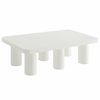 Cleo 54" Rectangular Coffee Table in White