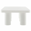 Cleo 54" Rectangular Coffee Table in White