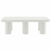 Cleo 54" Rectangular Coffee Table in White