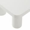 Cleo 54" Rectangular Coffee Table in White