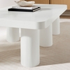 Cleo 54" Rectangular Coffee Table in White