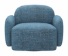 Cleo Swivel Chair in Blue