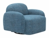 Cleo Swivel Chair in Blue