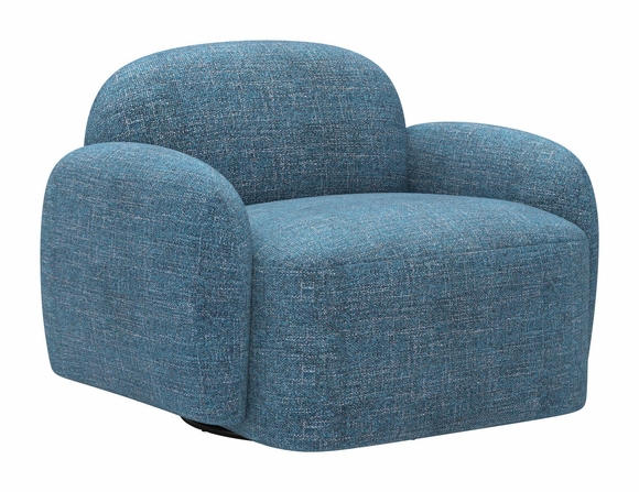 Cleo Swivel Chair in Blue