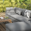 Commix 5-Piece Outdoor Patio Sectional Sofa in Charcoal