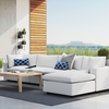 Commix 5-Piece Sunbrella&reg; Outdoor Patio Sectional Sofa in White