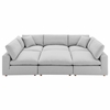 Commix 6-Piece Down Filled Overstuffed Sectional Sofa