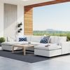 Commix 6-Piece Sunbrella&reg; Outdoor Patio Sectional Sofa in White