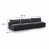 Commix Down Filled Overstuffed 3-Piece Armless Sectional Sofa