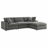 Commix Down Filled Overstuffed 4 Piece Sectional Sofa Set MID-3356