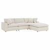 Commix Down Filled Overstuffed 4 Piece Sectional Sofa Set MID-3356