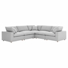 Commix Down Filled Overstuffed 5 Piece Sectional Sofa Set