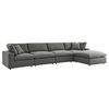 Commix Down Filled Overstuffed 5 Piece Sectional Sofa Set MID-3358