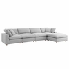 Commix Down Filled Overstuffed 5 Piece Sectional Sofa Set MID-3358