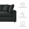 Commix Down Filled Overstuffed 5 Piece Sectional Sofa Set MID-3358