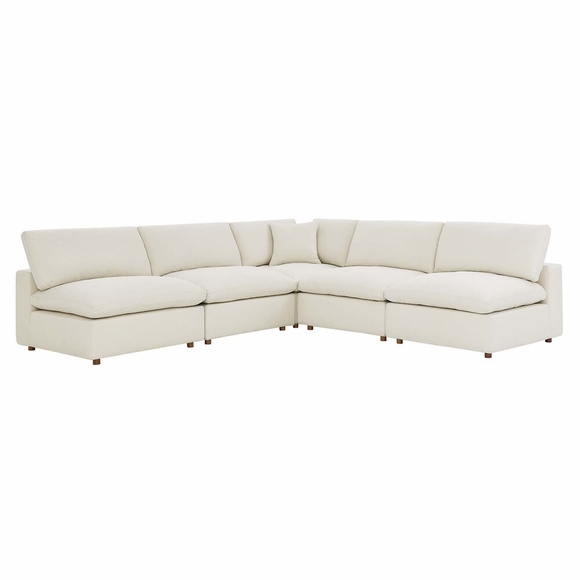Commix Down Filled Overstuffed 5 Piece Sectional Sofa Set MID-3360
