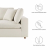 Commix Down Filled Overstuffed 5 Piece Sectional Sofa Set MID-3360