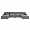 Commix Down Filled Overstuffed 6 Piece Sectional Sofa Set MID-3362