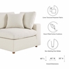 Commix Down Filled Overstuffed 6 Piece Sectional Sofa Set MID-3362