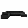 Commix Down Filled Overstuffed 7 Piece Sectional Sofa Set