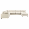 Commix Down Filled Overstuffed 7 Piece Sectional Sofa Set