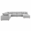 Commix Down Filled Overstuffed 7 Piece Sectional Sofa Set